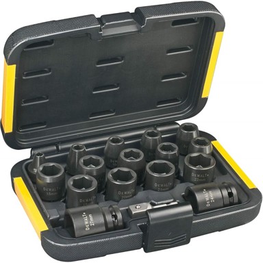 DEWALT Set nasadnih ključeva DT7506, 6–27 mm 1/2", udarni, 17 kom